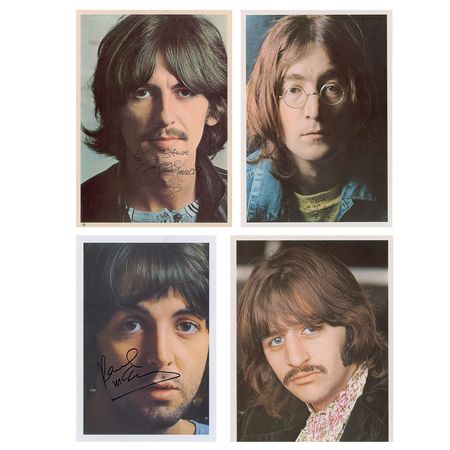Lot #5022  Beatles Signed White Album Photographs - Image 2