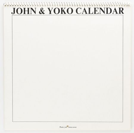 Lot #5032 John Lennon and Yoko Ono Signed Calendar - Image 1