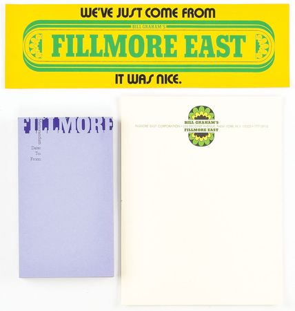 Lot #5352  Fillmore East Ephemera - Image 1