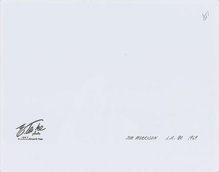 Lot #5136 Jim Morrison Photograph by Edmund Teske - Image 2