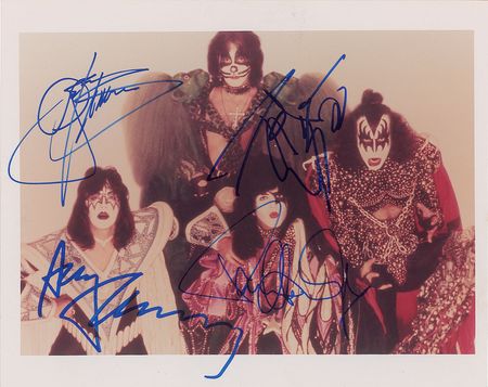Lot #5411  KISS Signed Photograph - Image 1