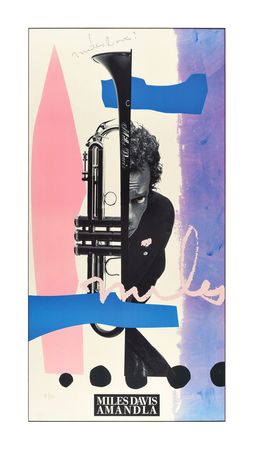 Lot #5182 Miles Davis Signed Poster - Image 1