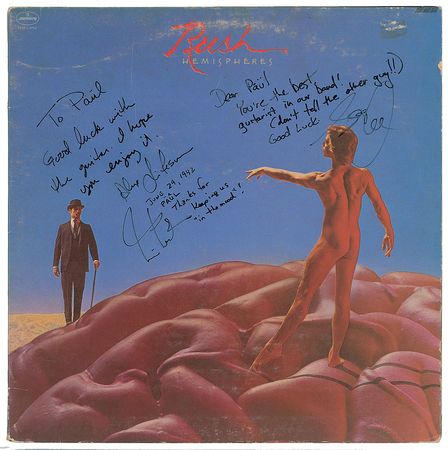 Lot #5419  Rush Signed Album and Sketches - Image 1