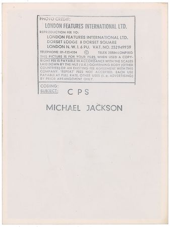 Lot #5162 Michael Jackson Original Vintage Photograph - Image 2