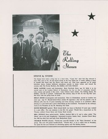 Lot #5107  Rolling Stones 1964 'A Night with the Stars' Program - Image 1