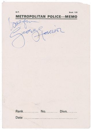 Lot #5036 Paul McCartney and George Harrison Signatures - Image 1