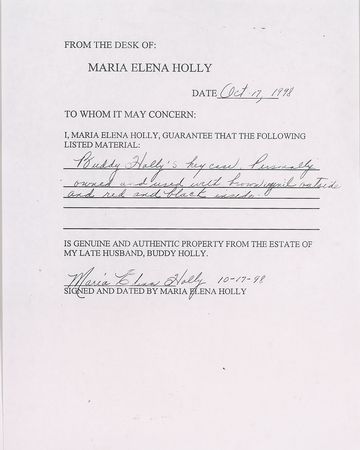 Lot #5290 Buddy Holly Key Case - Image 2