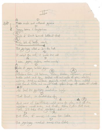 Lot #5557 'Weird Al' Yankovic Handwritten Lyrics - Image 5