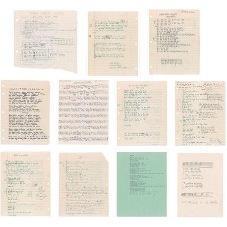Lot #5557 'Weird Al' Yankovic Handwritten Lyrics - Image 2