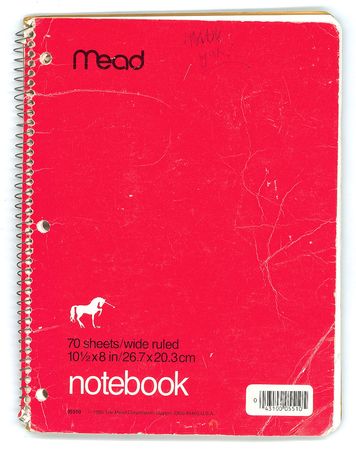 Lot #5393  Boston: Brad Delp's Notebook with Handwritten Notes and Lyrics - Image 1