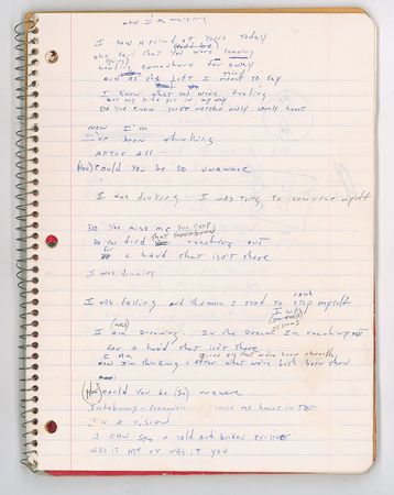 Lot #5393  Boston: Brad Delp's Notebook with Handwritten Notes and Lyrics - Image 6