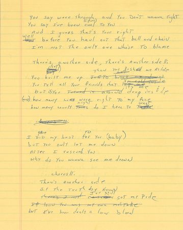 Lot #5394  Boston: Brad Delp's Notebook with Handwritten Notes and Lyrics - Image 2