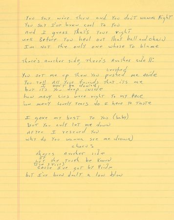 Lot #5394  Boston: Brad Delp's Notebook with Handwritten Notes and Lyrics - Image 3