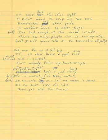 Lot #5394  Boston: Brad Delp's Notebook with Handwritten Notes and Lyrics - Image 7