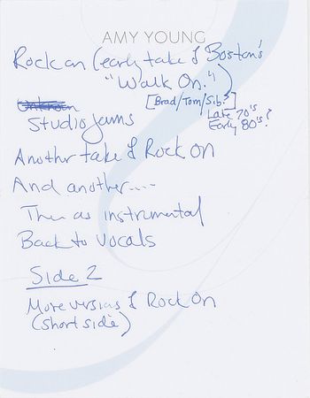Lot #5391  Boston: Brad Delp's Early 'Rock On' Cassette Tape - Image 2