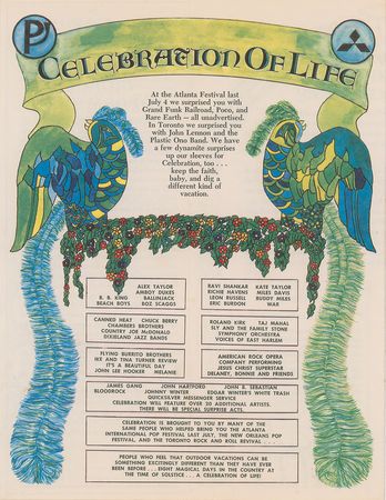 Lot #5349  Celebration of Life Festival Brochure - Image 2