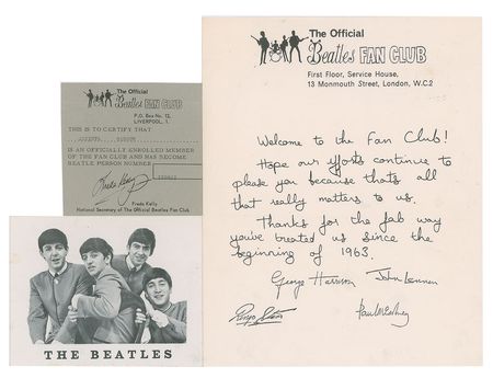 Lot #5052  Beatles Fan Club Material - Image 2