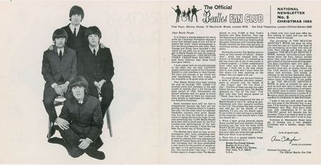 Lot #5055  Beatles Pair of Christmas Cards - Image 1