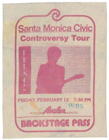 Lot #5600  Prince Group of (9) Tour Passes - Image 2