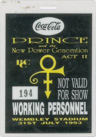 Lot #5600  Prince Group of (9) Tour Passes - Image 4