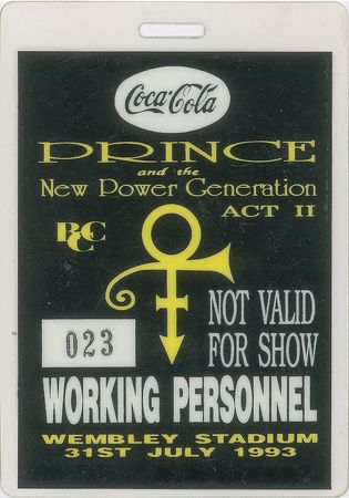 Lot #5600  Prince Group of (9) Tour Passes - Image 7