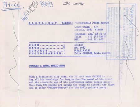 Lot #5626  Prince Sign o' the Times Group of (6) Items - Image 4