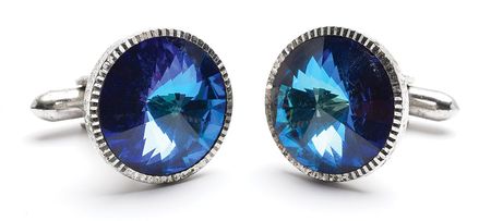 Lot #5080 Elvis Presley's 1960s Blue Cufflinks