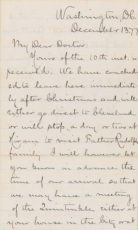 Lot #43 James A. Garfield Signed Letter - Image 1