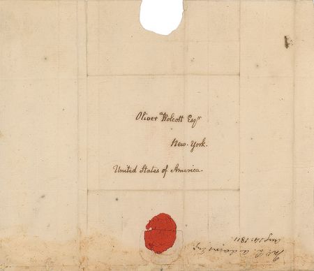 Lot #13 John Quincy Adams: From St. Petersburg as minister to Russia, Adams aims to 