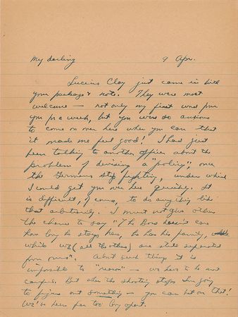 Lot #75 Dwight D. Eisenhower: Eager to see Mamie 