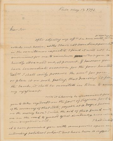 Lot #10 James Monroe Handwritten Letter Signed