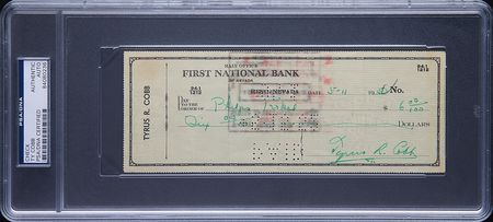 Lot #9253 Ty Cobb - Image 1