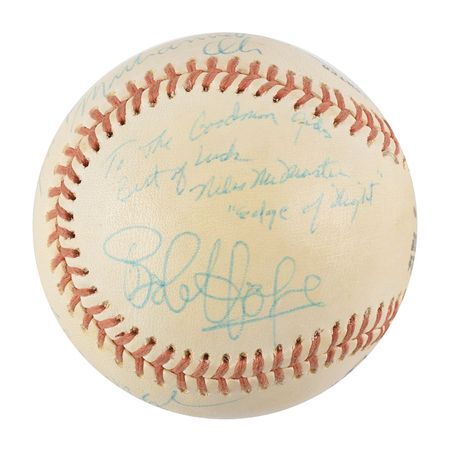 Lot #905 Muhammad Ali and Wilt Chamberlain: Muhammad Ali, Wilt Chamberlain, and Louis Armstrong highlight a unique early 1970s celebrity baseball - Image 3