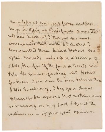 Lot #345 Horatio Nelson: Blockading Napoleon?s fleet on the HMS Victory, Lord Nelson writes ?with confidence that we shall be able to foil the cunning of the Corsican Tyrant? - Image 3