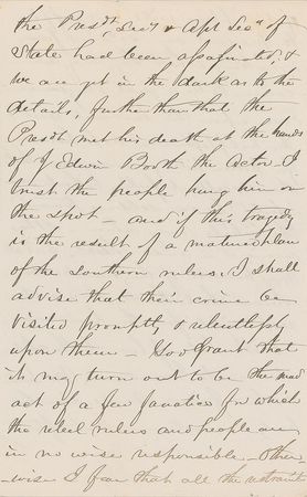 Lot #329 Horatio Wright: The day after Lincoln's death: 