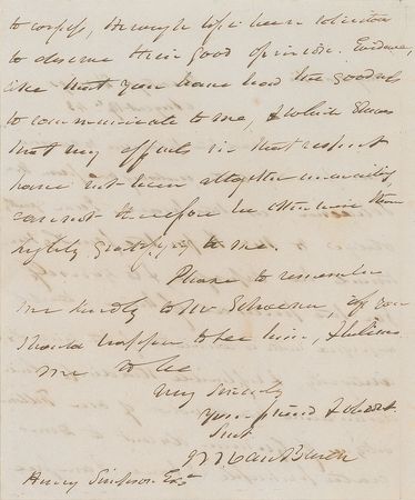 Lot #21 Martin Van Buren Handwritten Letter Signed - Image 2