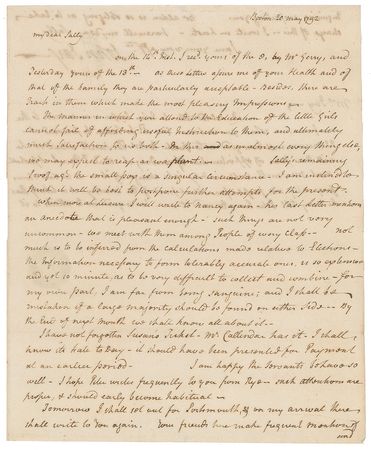 Lot #165 John Jay Handwritten Letter Signed - Image 1