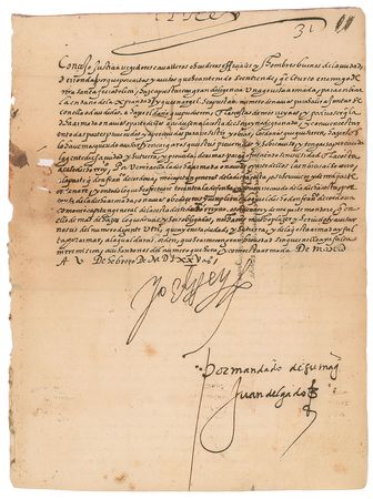 Lot #215 King Philip II: Philip II prepares to resist the Turkish Armada in 1575 - Image 1