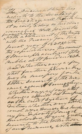 Lot #18 Andrew Jackson: Scarce third-person letter