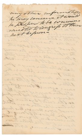 Lot #18 Andrew Jackson: Scarce third-person letter from President Jackson requesting 