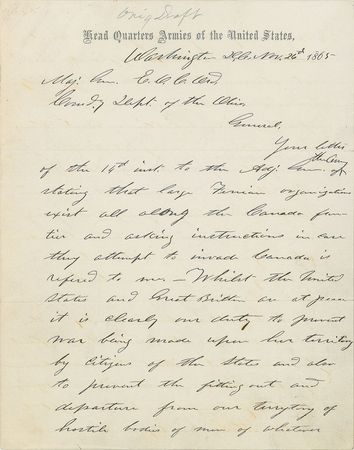 Lot #40 U. S. Grant: Grant acts to block an