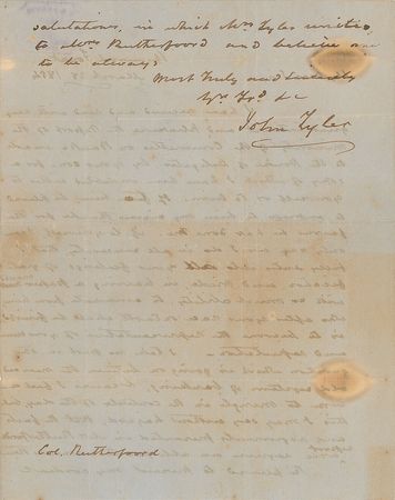 Lot #23 John Tyler: 