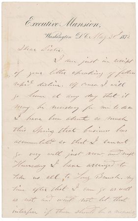 Lot #37 U. S. Grant: Amid his search for Chase's