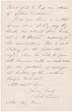 Lot #37 U. S. Grant: Amid his search for Chase's replacement, President Grant prepares for the death of his ailing father - Image 2