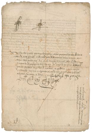 Lot #207 King Charles V Signed Document - Image 2