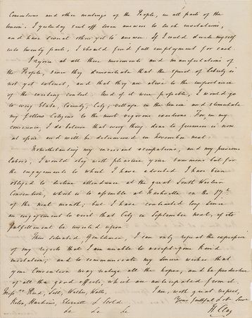 Lot #142 Henry Clay: 