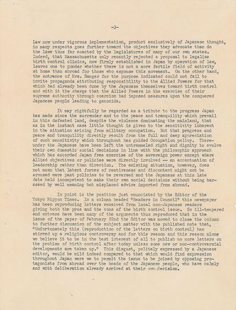 Lot #334 Douglas MacArthur: MacArthur weighs in on birth control and 