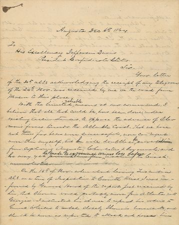 Lot #305 [P. G. T. Beauregard]: 