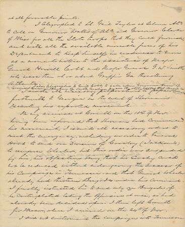 Lot #305 [P. G. T. Beauregard]: 