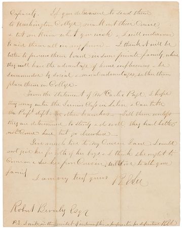 Lot #317 Robert E. Lee: General Lee as the president of Washington College - Image 2